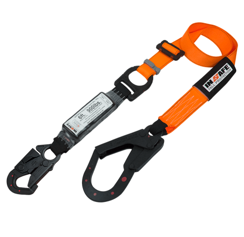 ESLINGA  SENCILLA REGULABLE CON ABSORBEDOR  GANCHO MIXTO